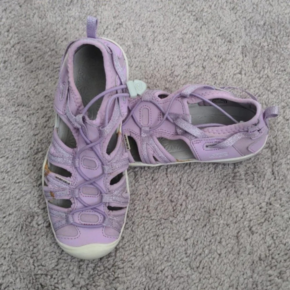 Keen Sandals Lavender purple with sparkles Size 1 - Picture 1 of 5